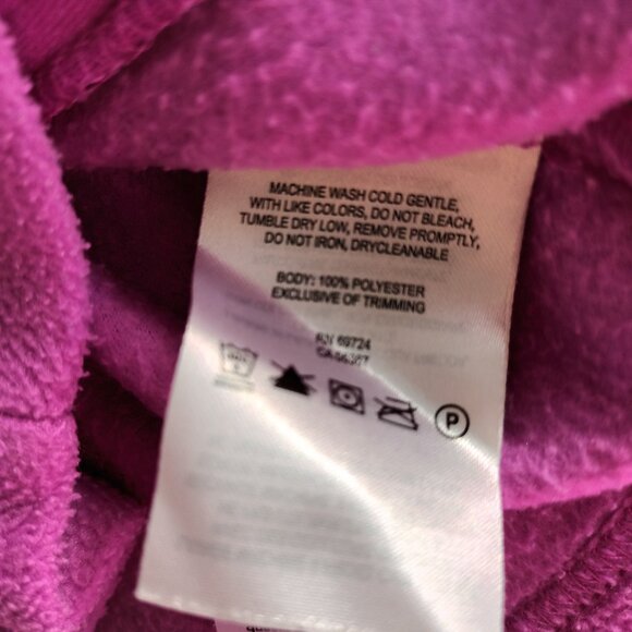 Columbia Pink Full Zip Fleece Jacket Girl Size M 10/12 - Picture 4 of 8